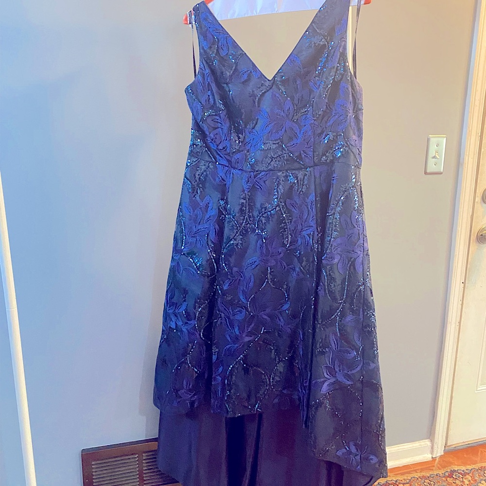 Calvin Klein Blue Floral Maxi Dress